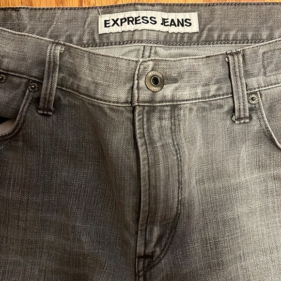 Express Denim Jeans - Gray - Picture 2 of 3